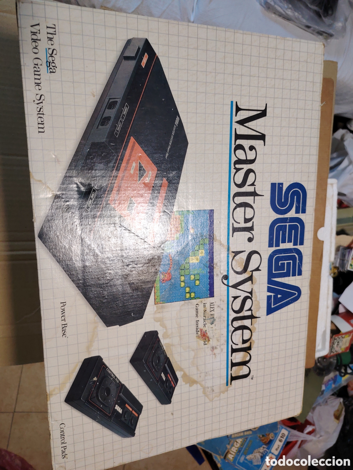 Videojuegos y Consolas: Caja vac&iacute;a m&aacute;ster system