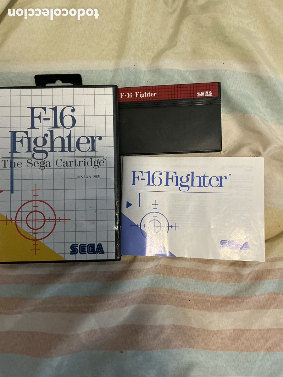 Videojuegos y Consolas: Juego De Sega M&aacute;ster System F-16 Fighter caja y manual