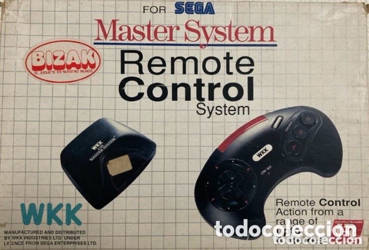 Videojogos e Consolas: Mando a distancia WKK para M&aacute;ster System. En su caja original. Buen estado.