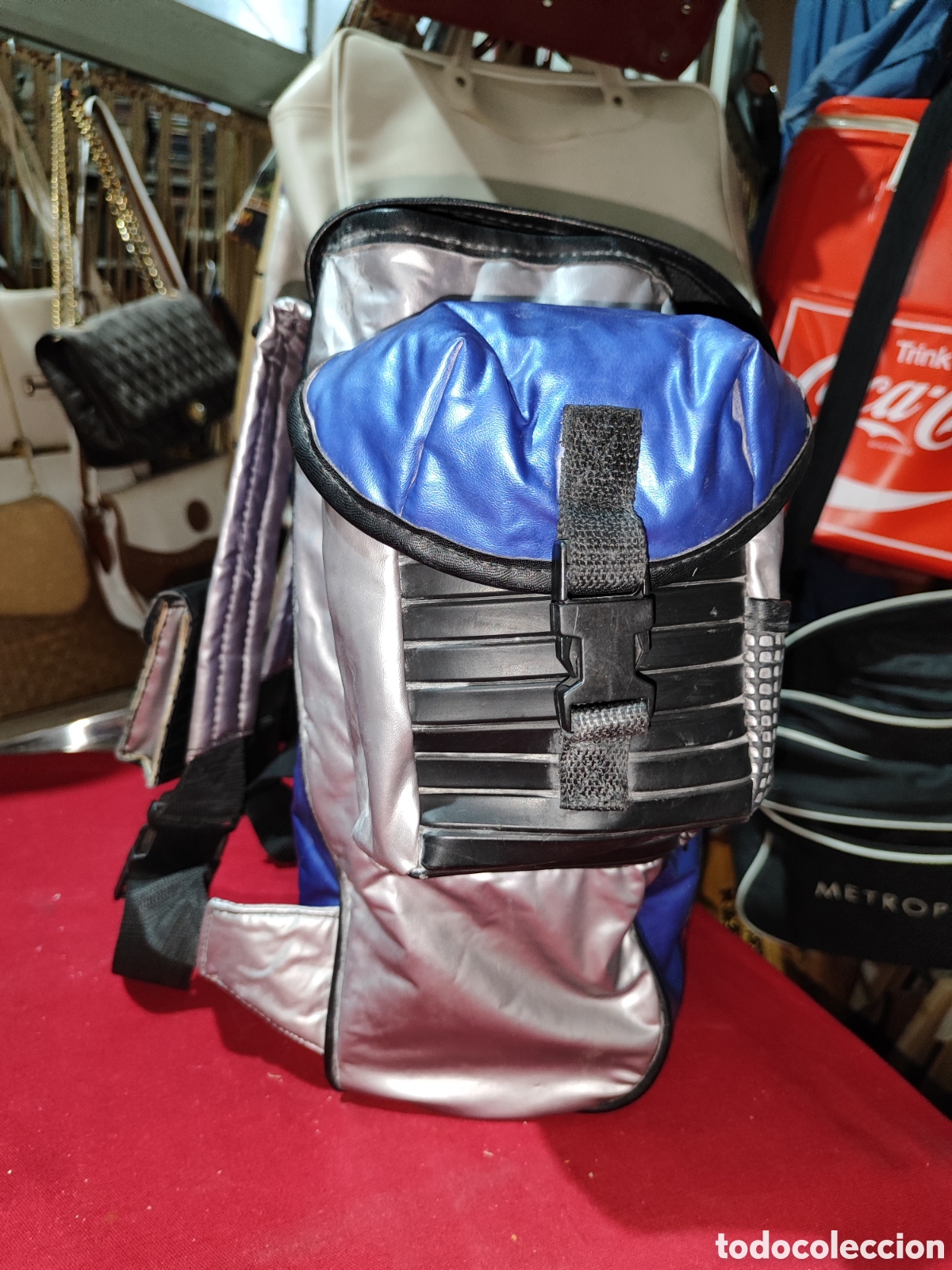 Videojuegos y consolas: Antigua mochila publicidad SEGA MEGA PAC - Foto 4