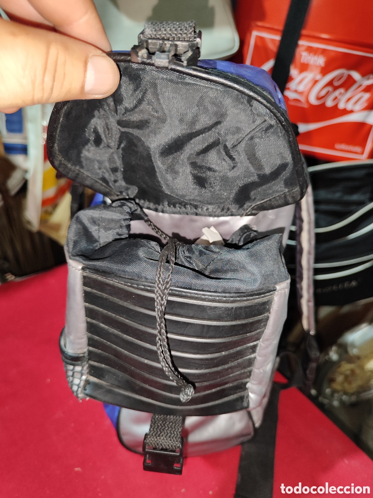 Videojuegos y consolas: Antigua mochila publicidad SEGA MEGA PAC - Foto 5