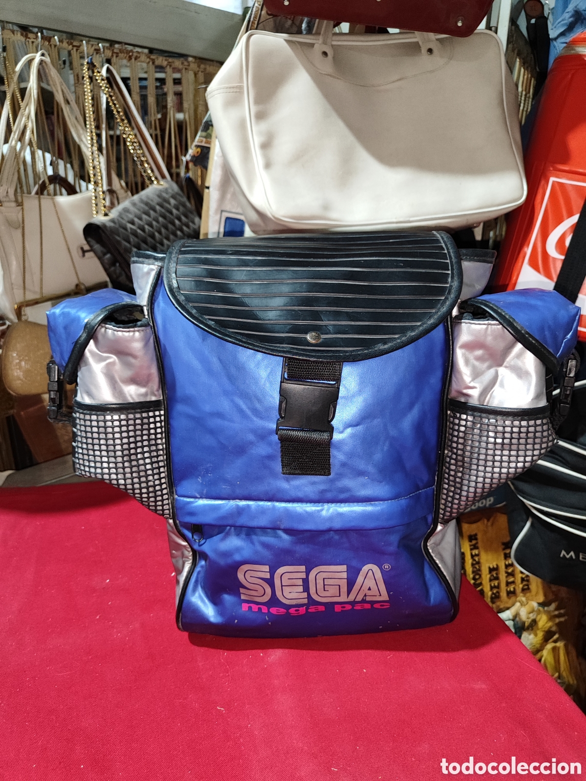 Videojuegos y Consolas: Antigua mochila publicidad SEGA MEGA PAC