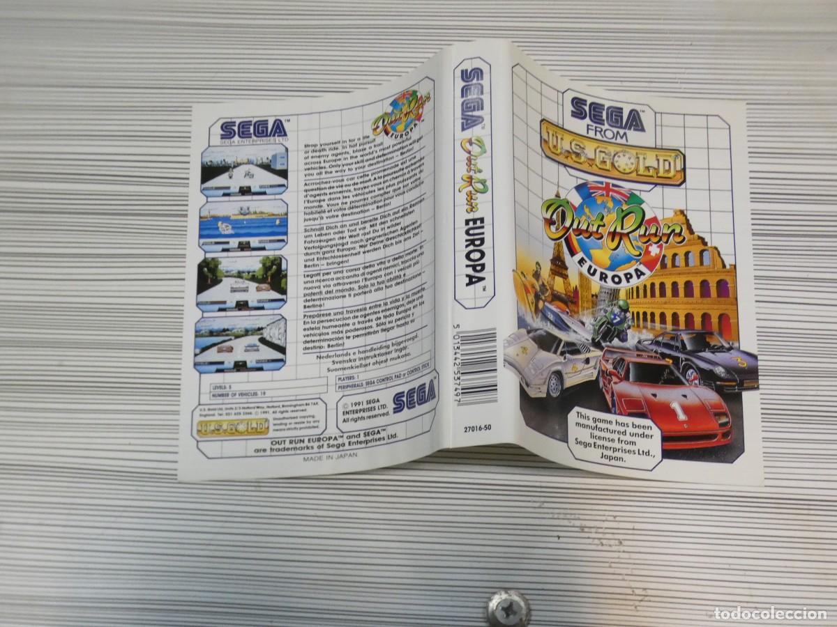 Videojuegos y consolas: ARKANSAS1980 CARATULA JUEGO MASTER SYSTEM OUT RUN EUROPA