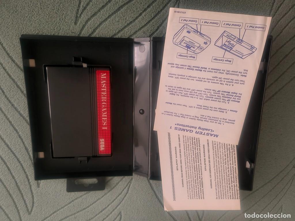 Videojuegos y consolas: CARTUCHO ESTUCHE Y DOCUMENTACION DE SEGA MASTER SYSTEM MASTER GAMES 1 - Foto 3