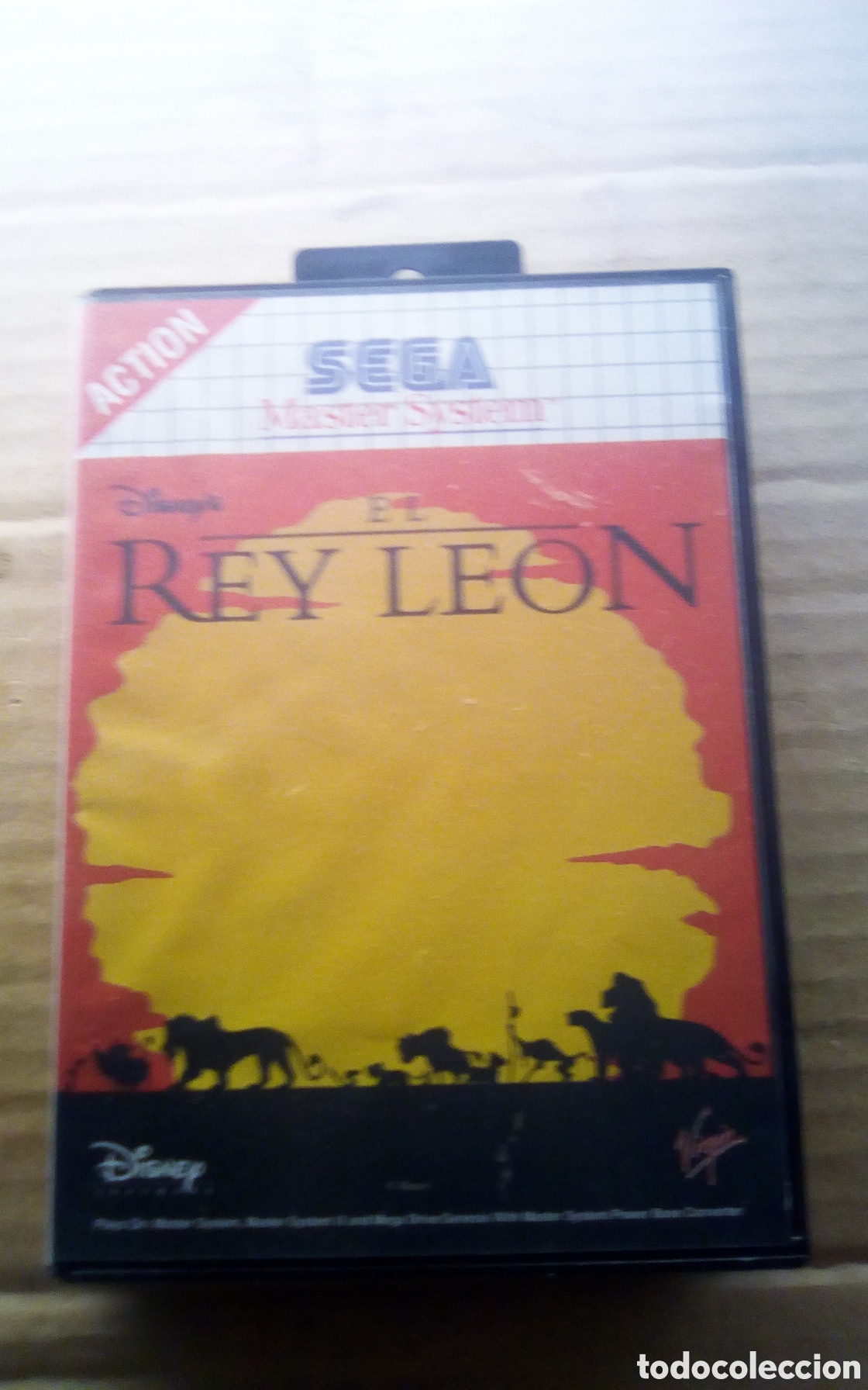 Videojuegos y consolas: Juego El rey le&oacute;n. Disney. Action. Sega Master System. 1994.