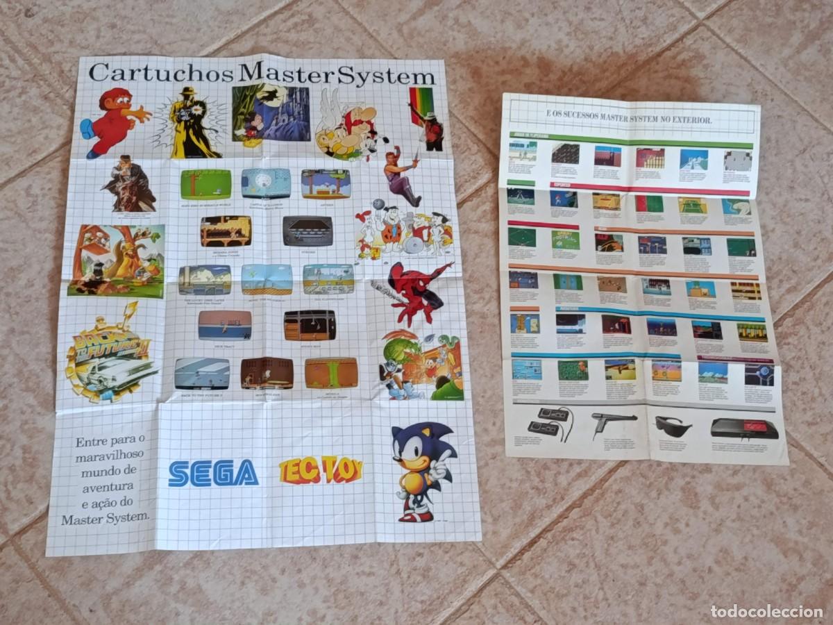 Videojuegos y consolas: Lote posters panfletos Master System Tec toy - Foto 1