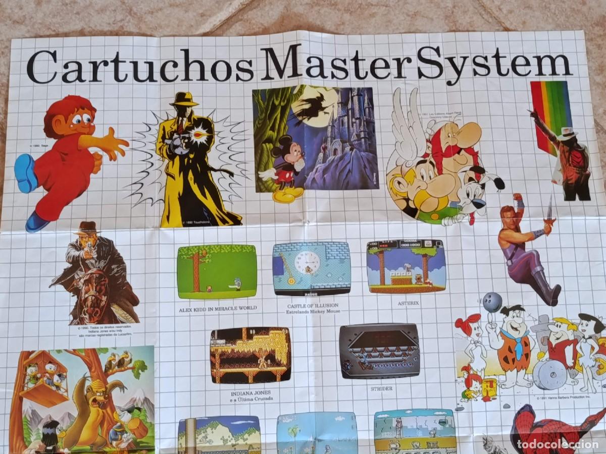 Videojuegos y consolas: Lote posters panfletos Master System Tec toy - Foto 2