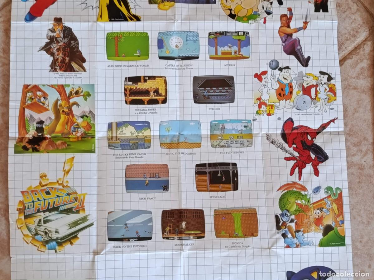 Videojuegos y consolas: Lote posters panfletos Master System Tec toy - Foto 3