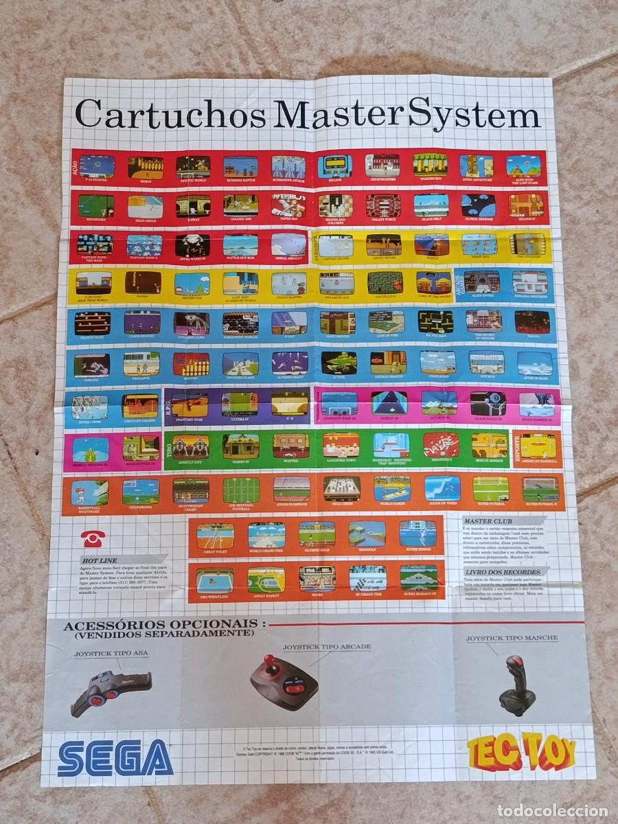 Videojuegos y consolas: Lote posters panfletos Master System Tec toy - Foto 5