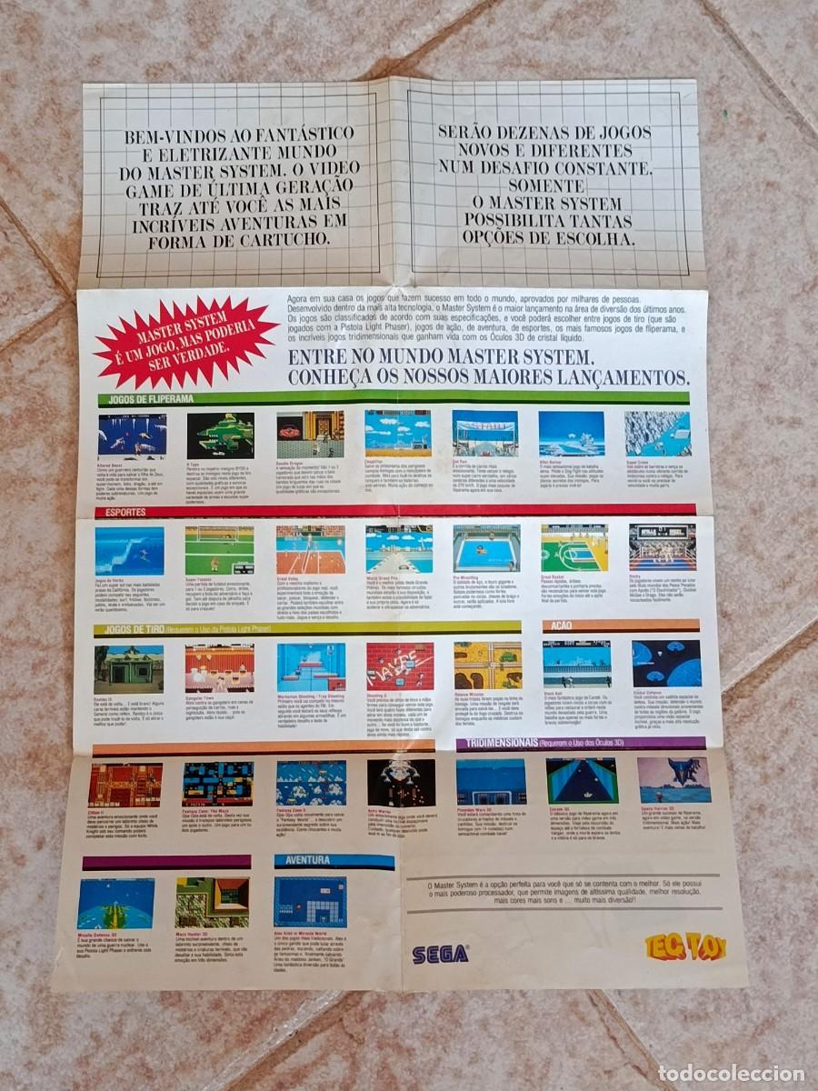 Videojuegos y consolas: Lote posters panfletos Master System Tec toy - Foto 7