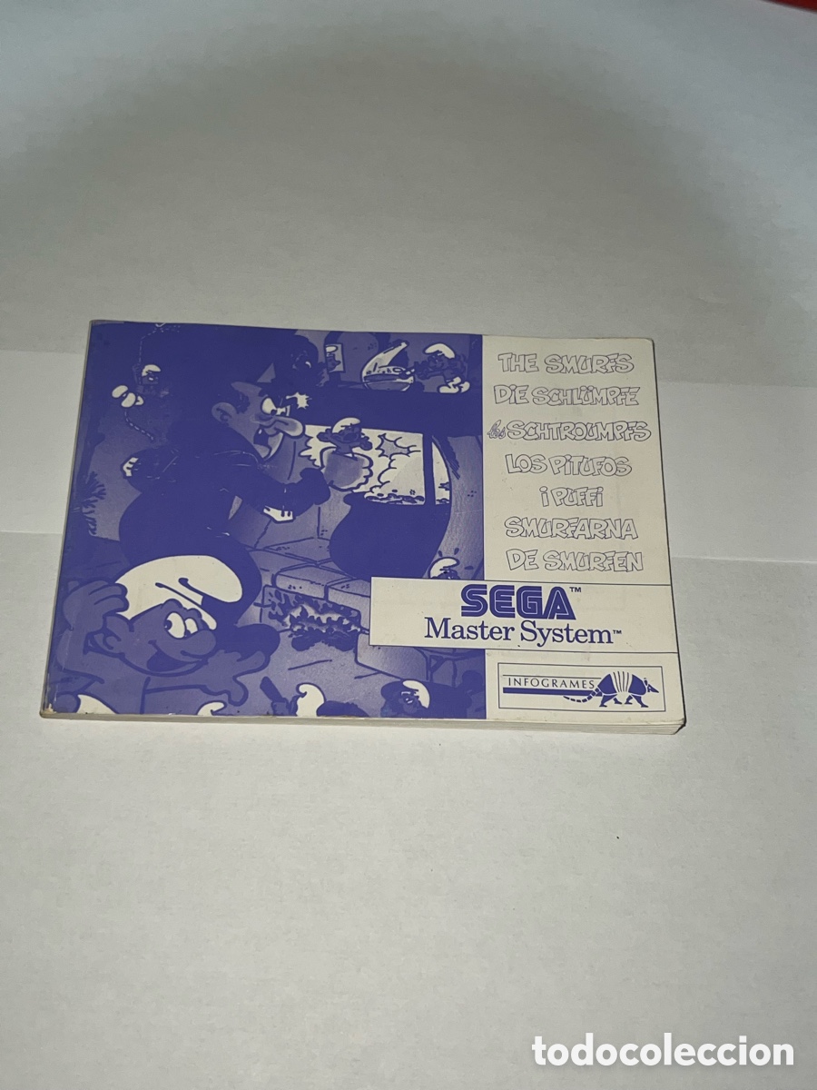 Videojuegos y consolas: Manual Los Pitufos SEGA Master System