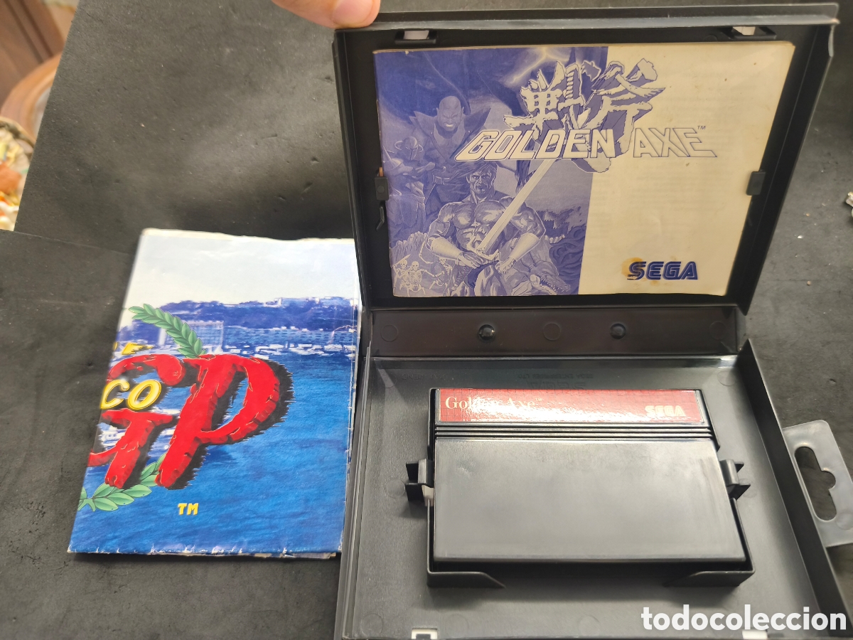 Videojuegos y consolas: M&aacute;ster system Golden Axe con poster - Foto 4