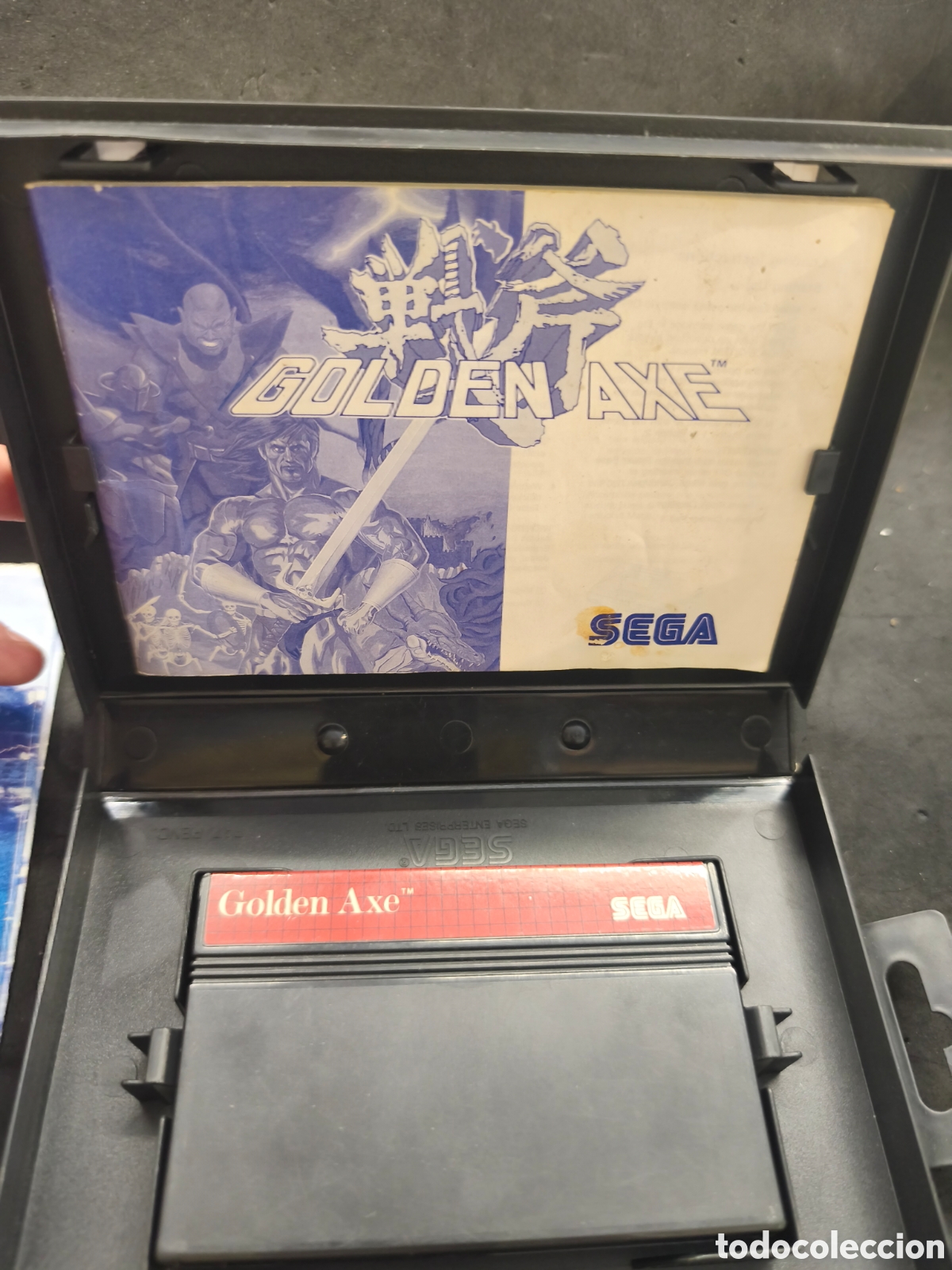 Videojuegos y consolas: M&aacute;ster system Golden Axe con poster - Foto 5