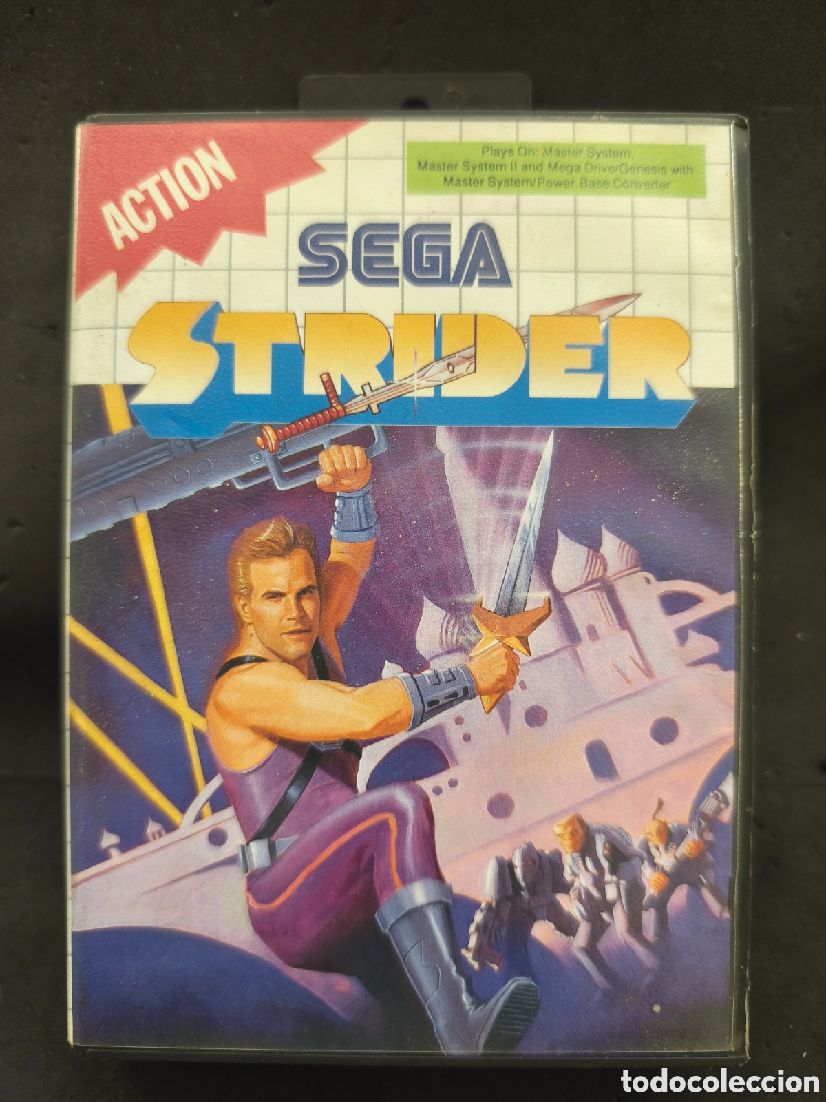 Videojuegos y consolas: M&aacute;ster system strider con catalogo