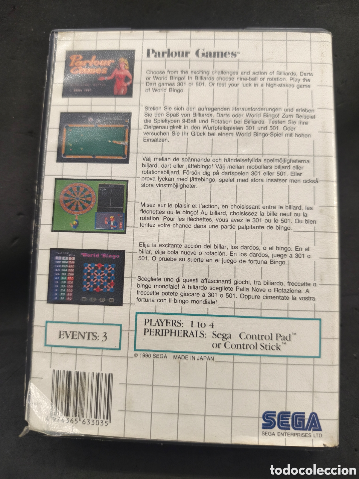 Videojuegos y consolas: M&aacute;ster system Parlour Games - Foto 2