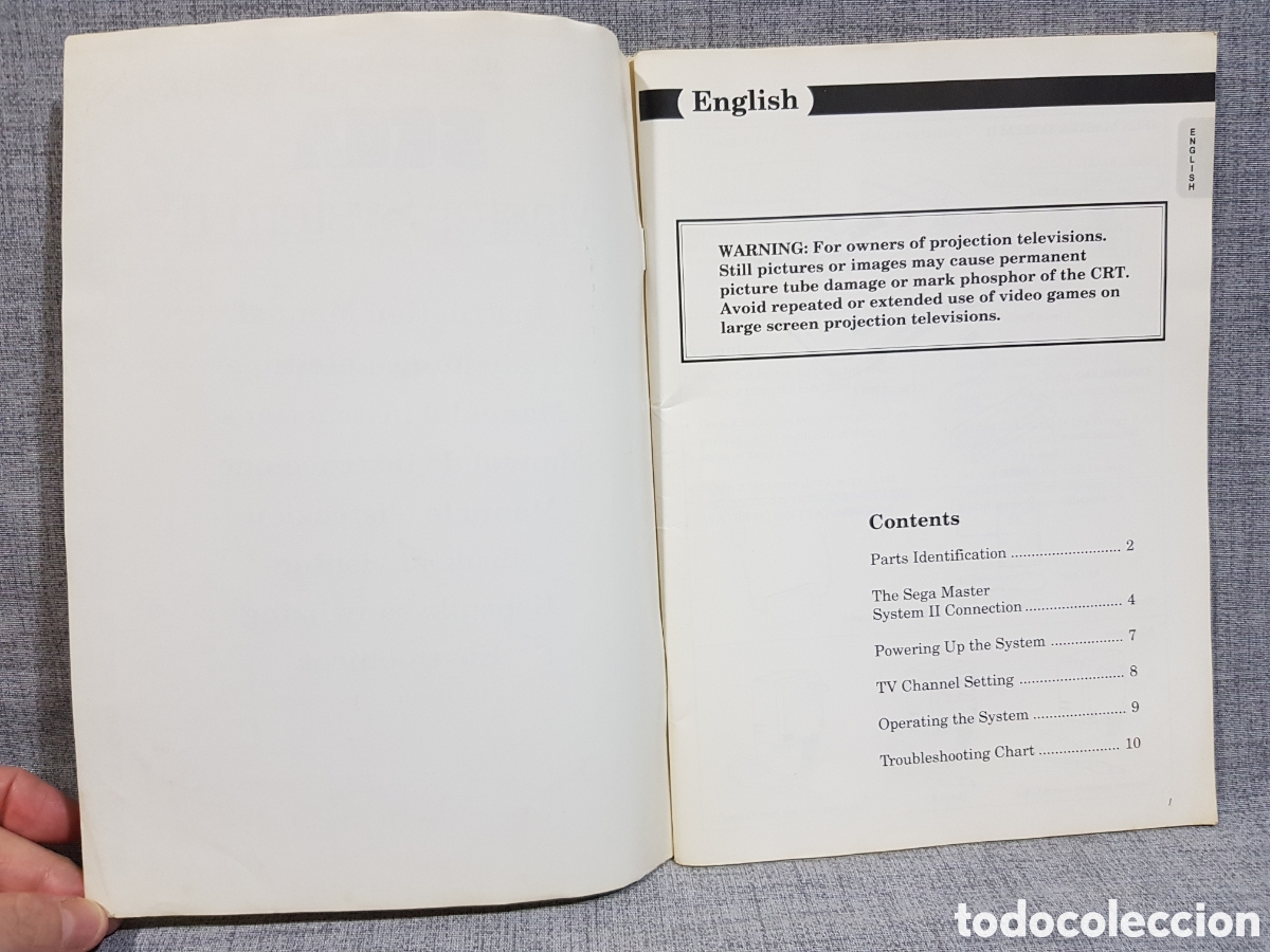 Videojuegos y consolas: 1991 MASTER SYSTEM II MANUAL DE INSTRUCCIONES MULTIRREGI&Oacute;N - Foto 2