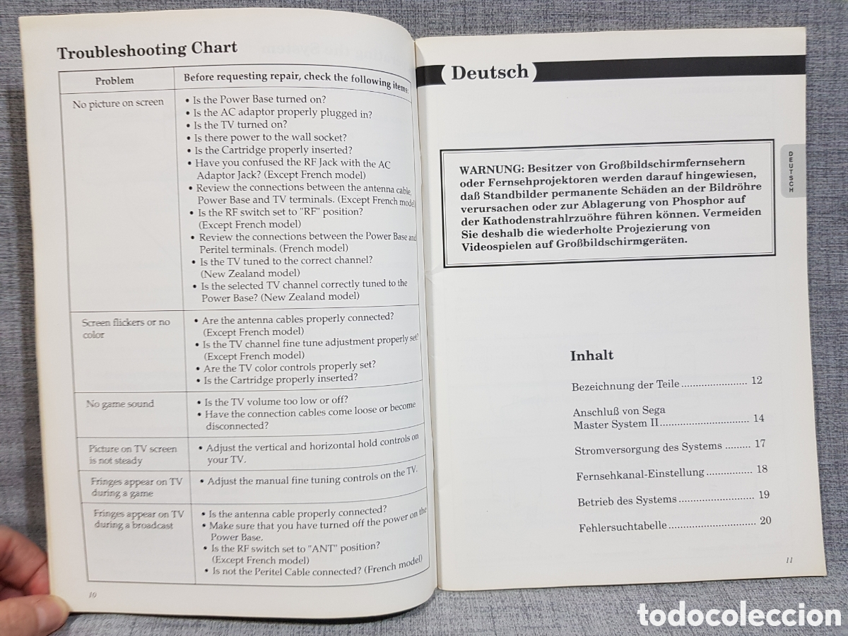 Videojuegos y consolas: 1991 MASTER SYSTEM II MANUAL DE INSTRUCCIONES MULTIRREGI&Oacute;N - Foto 4