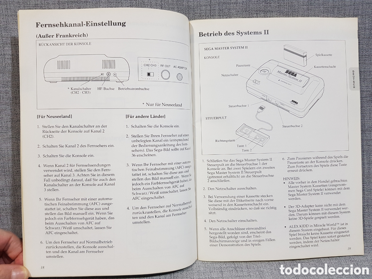 Videojuegos y consolas: 1991 MASTER SYSTEM II MANUAL DE INSTRUCCIONES MULTIRREGI&Oacute;N - Foto 5
