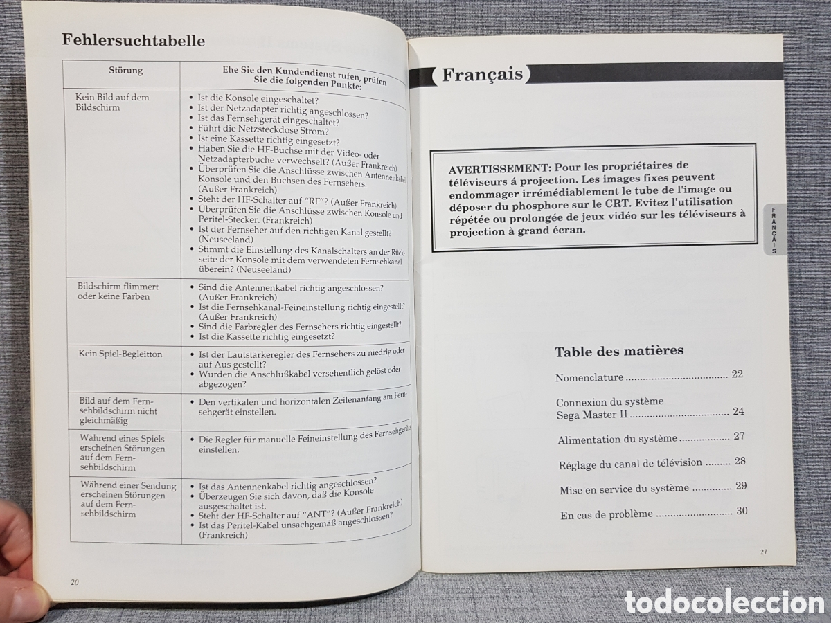 Videojuegos y consolas: 1991 MASTER SYSTEM II MANUAL DE INSTRUCCIONES MULTIRREGI&Oacute;N - Foto 6
