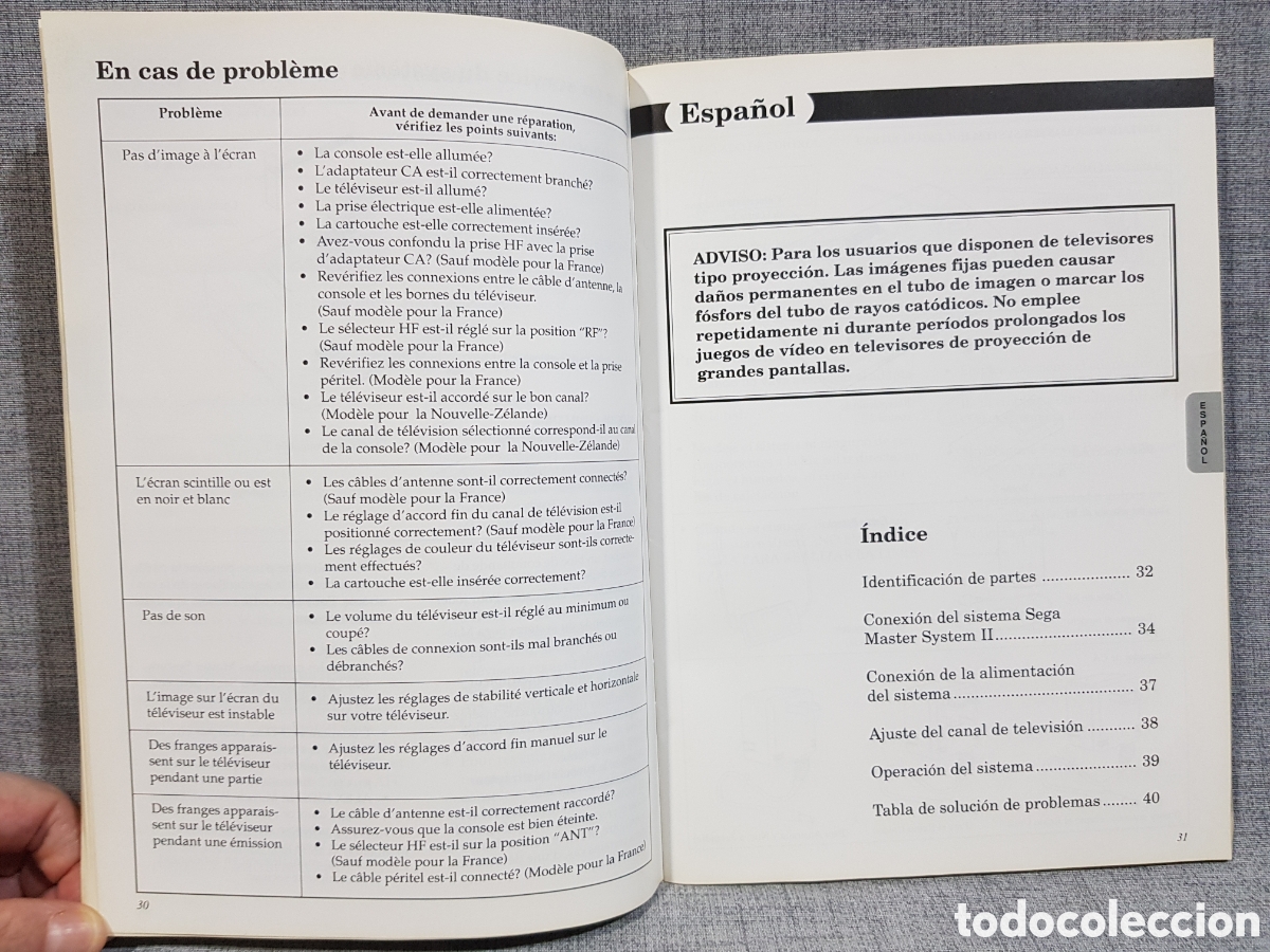 Videojuegos y consolas: 1991 MASTER SYSTEM II MANUAL DE INSTRUCCIONES MULTIRREGI&Oacute;N - Foto 7