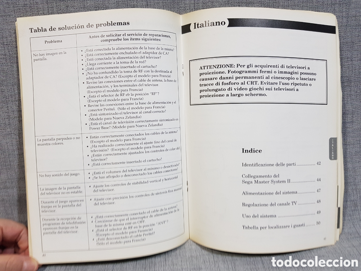 Videojuegos y consolas: 1991 MASTER SYSTEM II MANUAL DE INSTRUCCIONES MULTIRREGI&Oacute;N - Foto 9