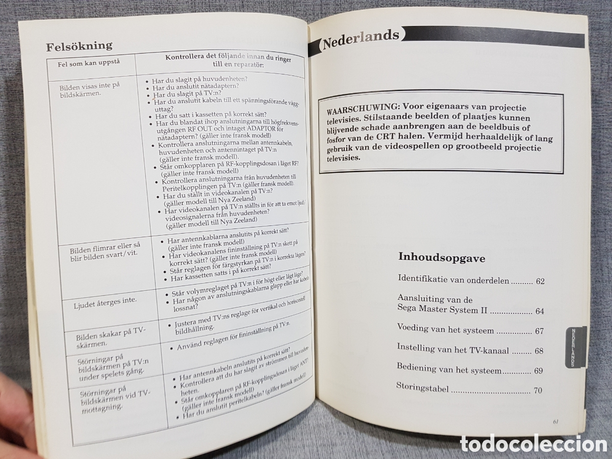 Videojuegos y consolas: 1991 MASTER SYSTEM II MANUAL DE INSTRUCCIONES MULTIRREGI&Oacute;N - Foto 13