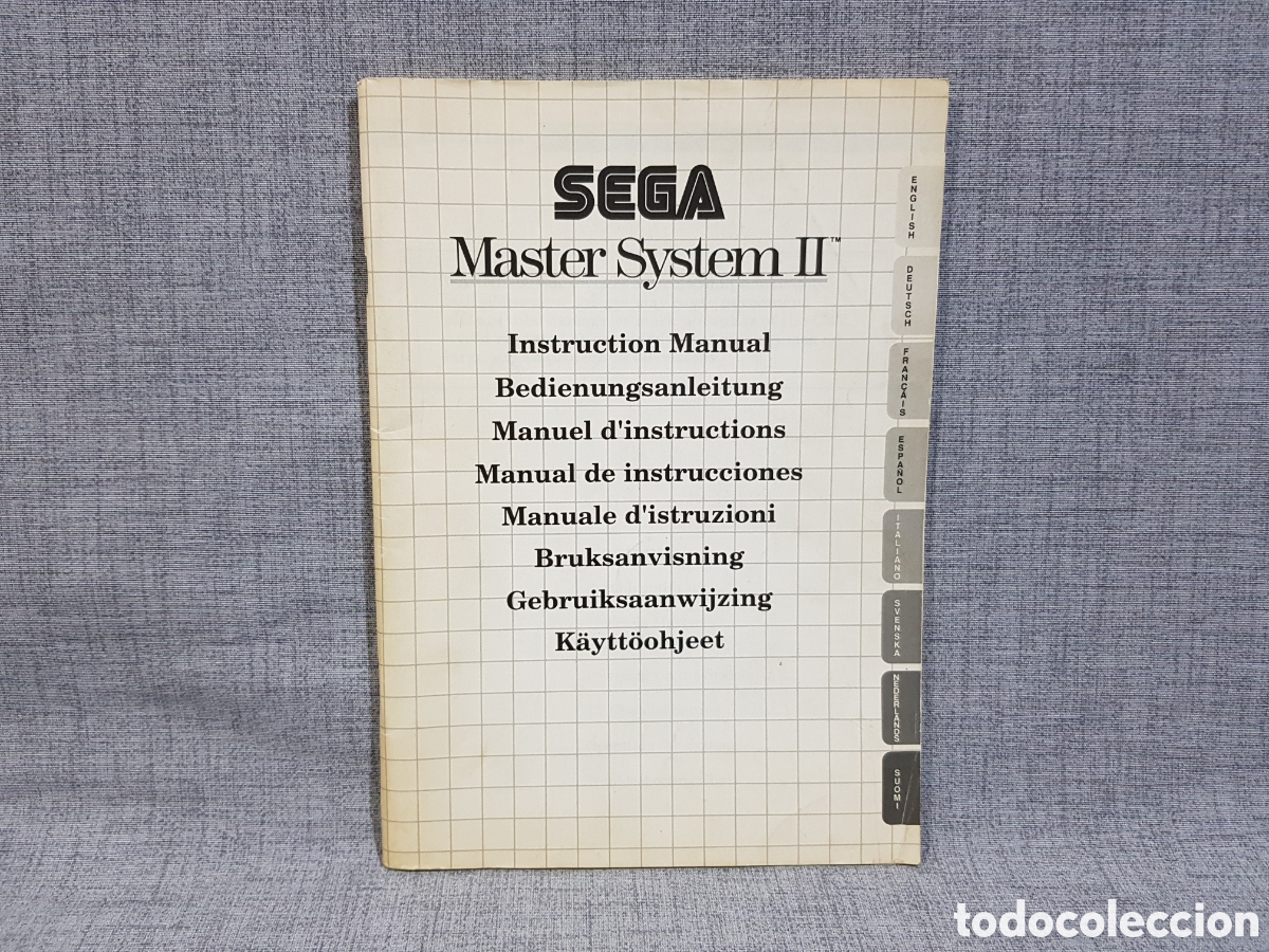 Videojuegos y consolas: 1991 MASTER SYSTEM II MANUAL DE INSTRUCCIONES MULTIRREGI&Oacute;N