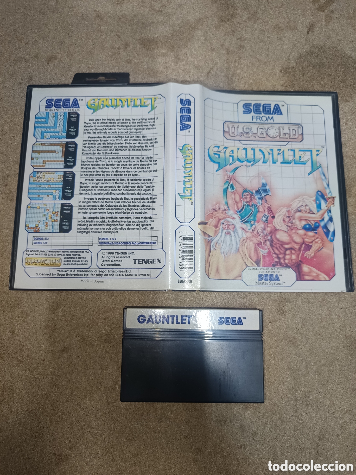 Videojuegos y consolas: SEGA MASTER SYSTEM GAUNTLET PAL ESP SIN MANUAL