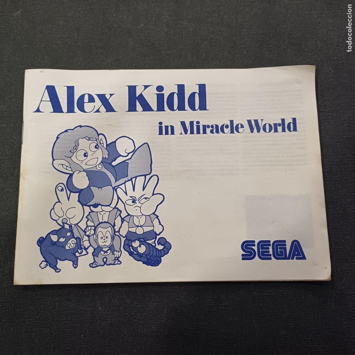 Videojuegos y consolas: ALEX KIDD/IN MIRACLE WORLD/MANUAL SEGA MASTER SYSTEM.
