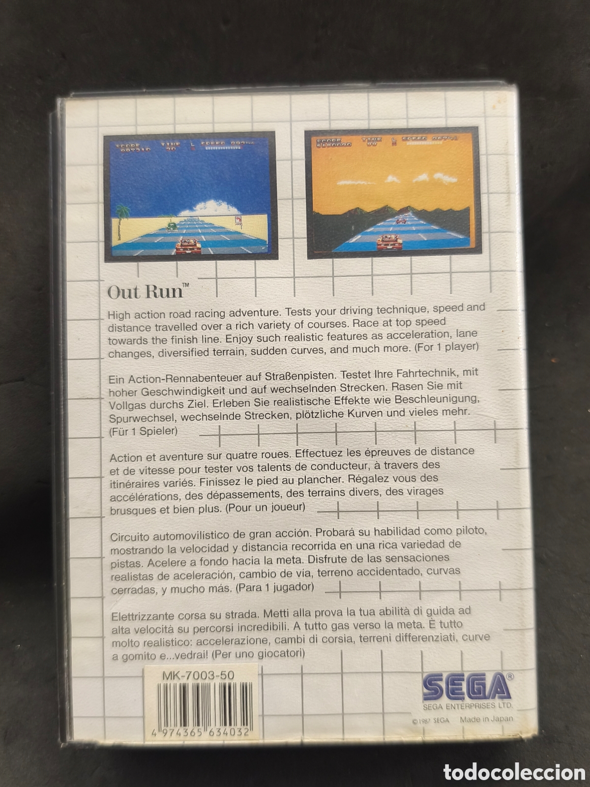 Videojuegos y consolas: M&aacute;ster system Out run, sin manual - Foto 2