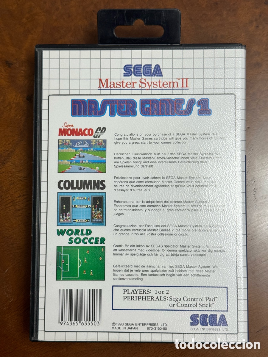 Videojuegos y consolas: SEGA Master Games 1 (Master System II) - Foto 2