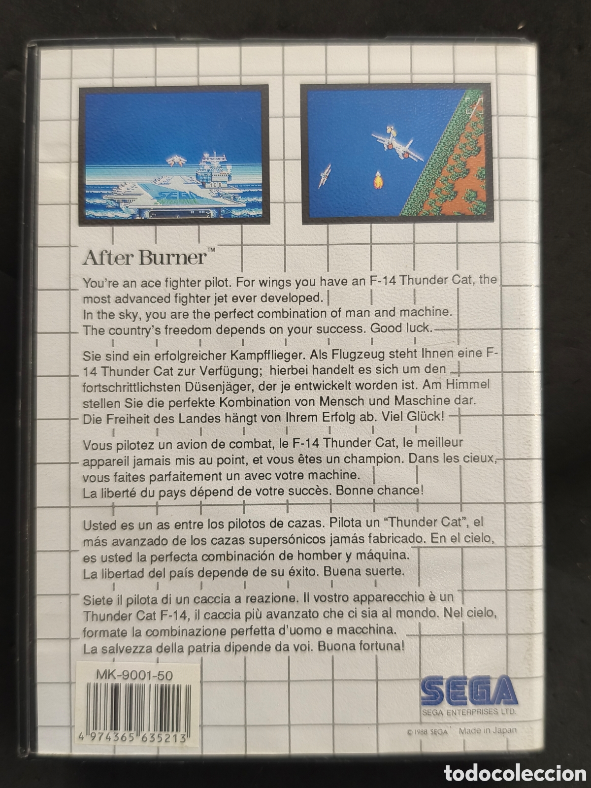 Videojuegos y consolas: M&aacute;ster system after burner, con catalogo, sin Manual - Foto 4