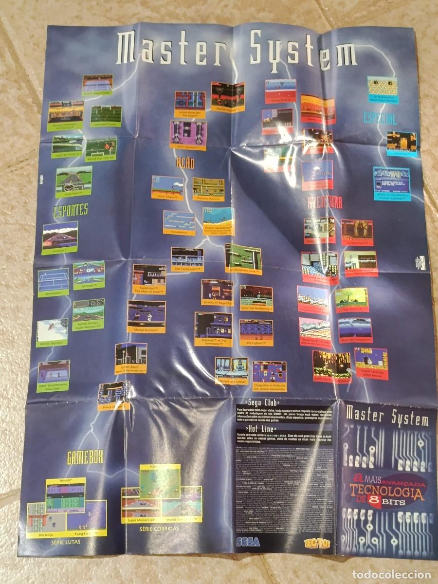 Videojuegos y consolas: 3 Poster cat&aacute;logo Sega Master System Tectoy - Foto 6