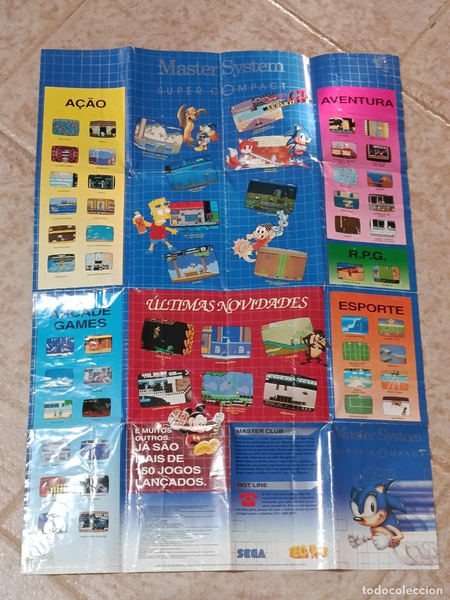 Videojuegos y consolas: 3 Poster cat&aacute;logo Sega Master System Tectoy - Foto 8