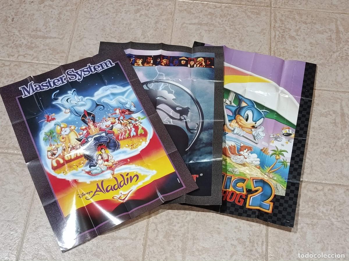 Videojuegos y consolas: 3 Poster cat&aacute;logo Sega Master System Tectoy