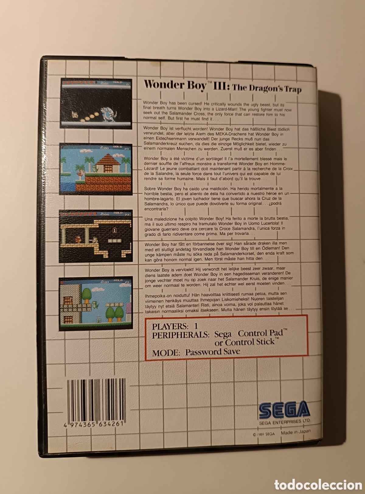 Videojuegos y consolas: Wonder Boy III Master System - Foto 3