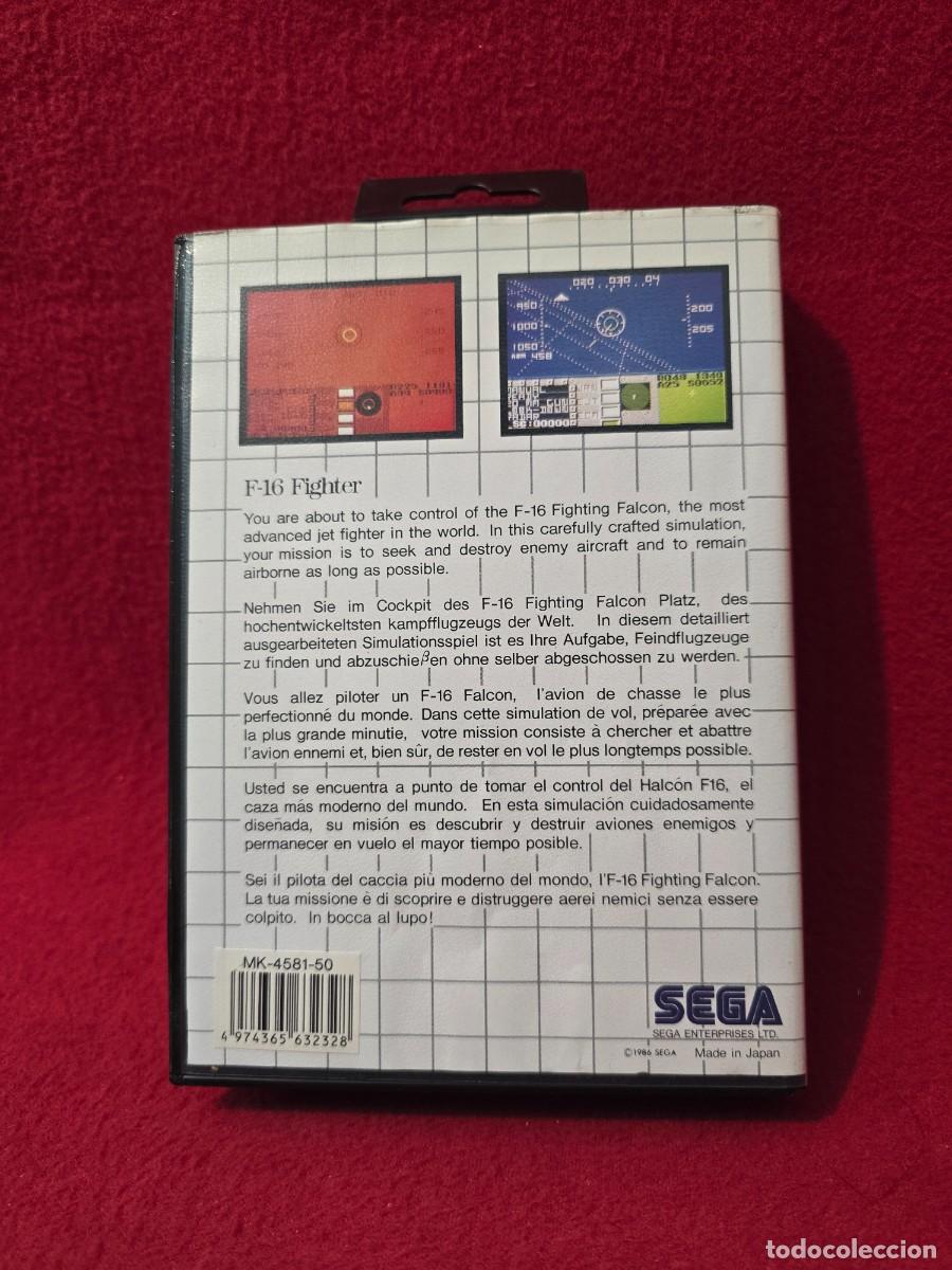 Videojuegos y consolas: JUEGO SEGA MASTER SYSTEM : F-16 FIGHTER - Foto 5
