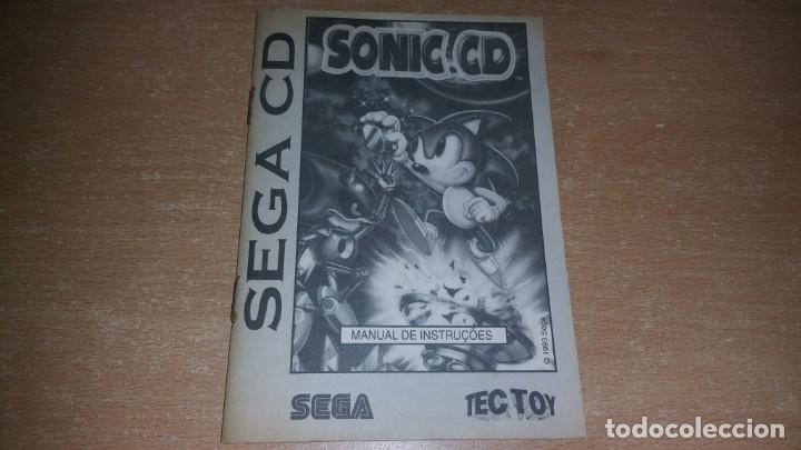 Videojuegos y consolas: Manual instrucciones Sonic Cd Brasil Sega Mega Cd tec toy - Foto 1