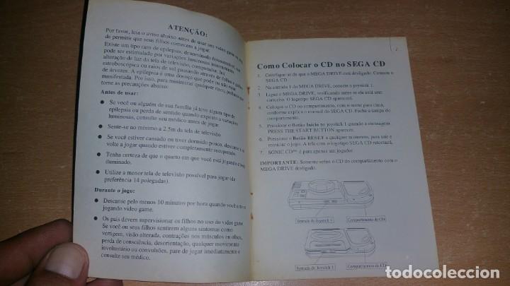 Videojuegos y consolas: Manual instrucciones Sonic Cd Brasil Sega Mega Cd tec toy - Foto 2