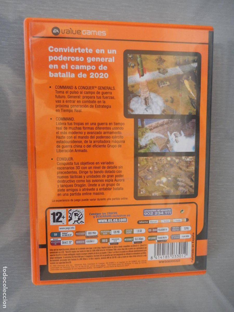 Videojuegos y consolas: COMAND CONQUER GENERALS - VALUE GAMES RC CD-ROM - DOS DISCOS - Foto 5