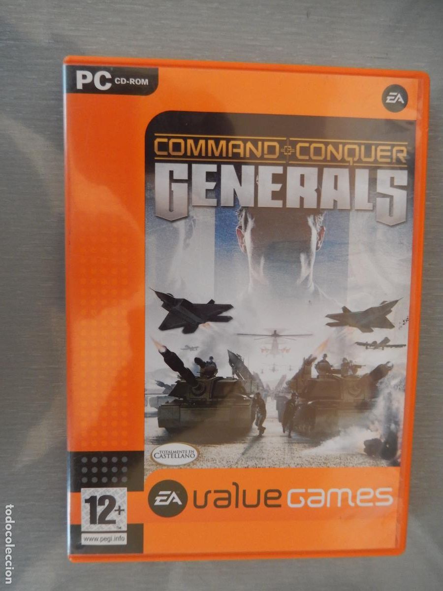 Videojuegos y consolas: COMAND CONQUER GENERALS - VALUE GAMES RC CD-ROM - DOS DISCOS - Foto 1