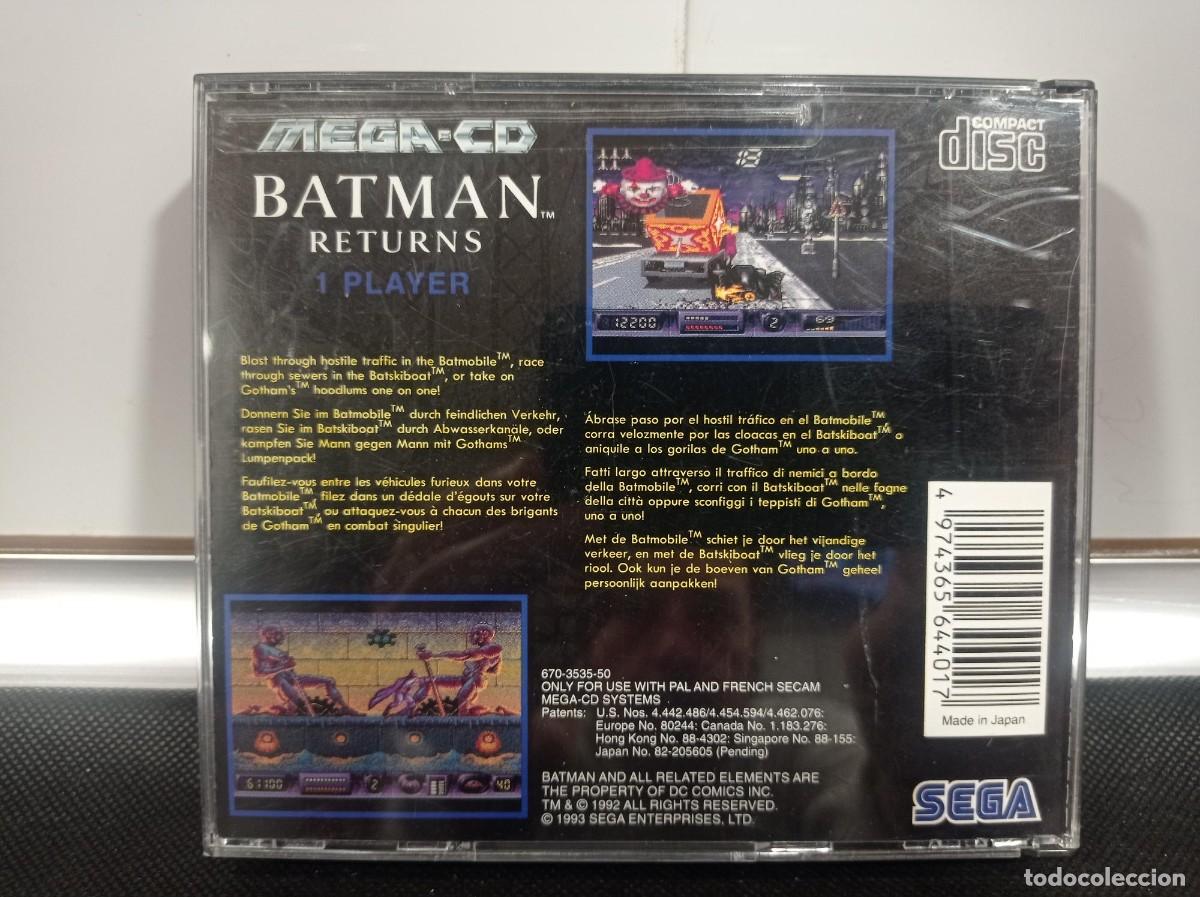 Videojuegos y consolas: JUEGO DISCO SEGA MEGADRIVE MEGA-CD: BATMAN RETURNS - Foto 2