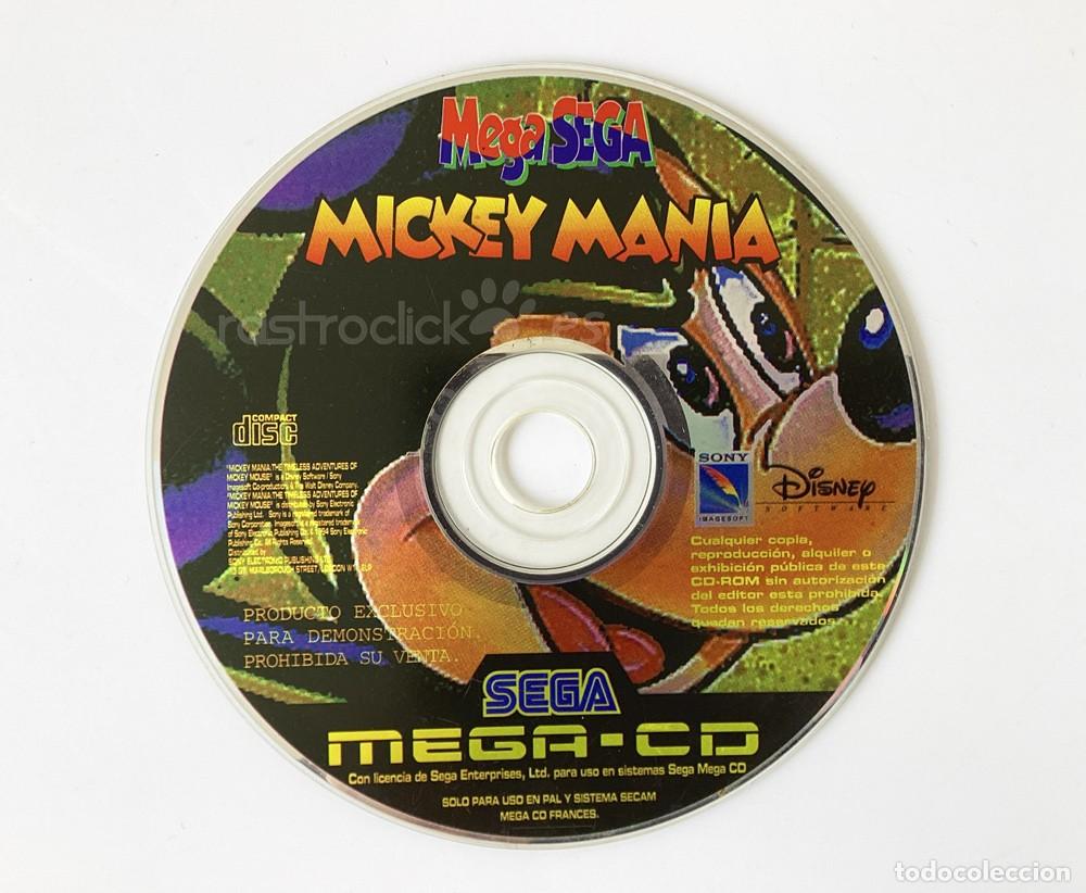 Videojuegos y consolas: CD de demostraci&oacute;n Mickey Man&iacute;a para Sega Mega-CD - Foto 1