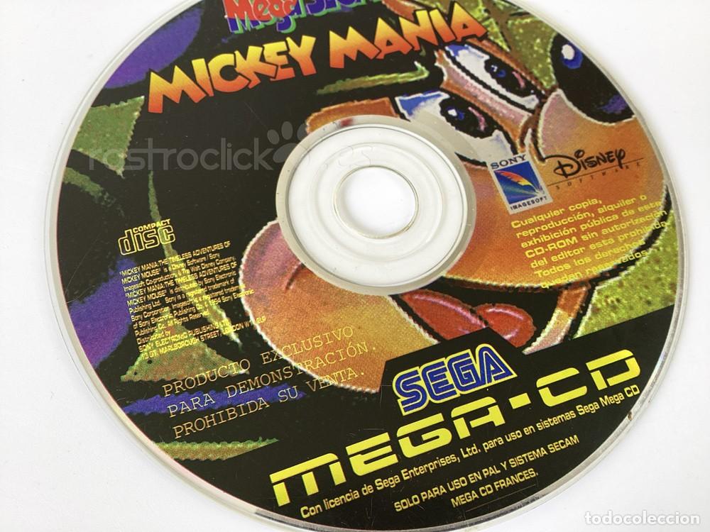 Videojuegos y consolas: CD de demostraci&oacute;n Mickey Man&iacute;a para Sega Mega-CD - Foto 2