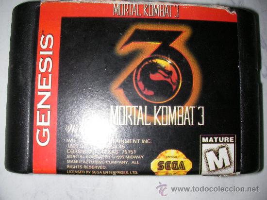 Videojuegos y consolas: JUEGO MEGA DRIVE MORTAL KOMBAT III - Foto 1