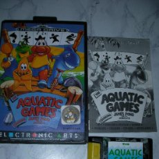 Videojuegos y Consolas: ANTIGUO JUEGO MEGADRIVE SYSTEM AQUATIC GAMES JAMES POUND AND THE AQUABATS. Lote 24094658