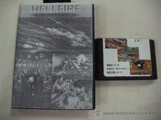 Videojuegos y consolas: ANTIGUO JUEGO TRIPLE CON HELLFIRE - COLUMNS Y OTRO - Foto 1