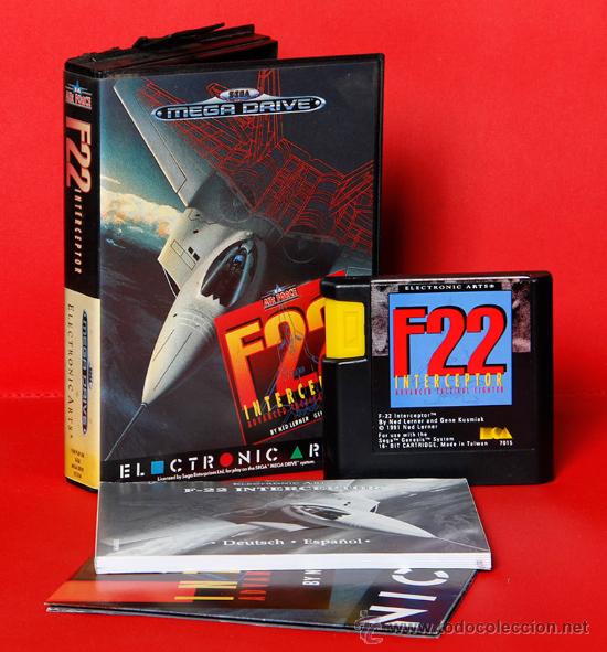 Videojuegos y consolas: F22 INTERCEPTOR Videojuego PAL SEGA MEGADRIVE - Foto 1