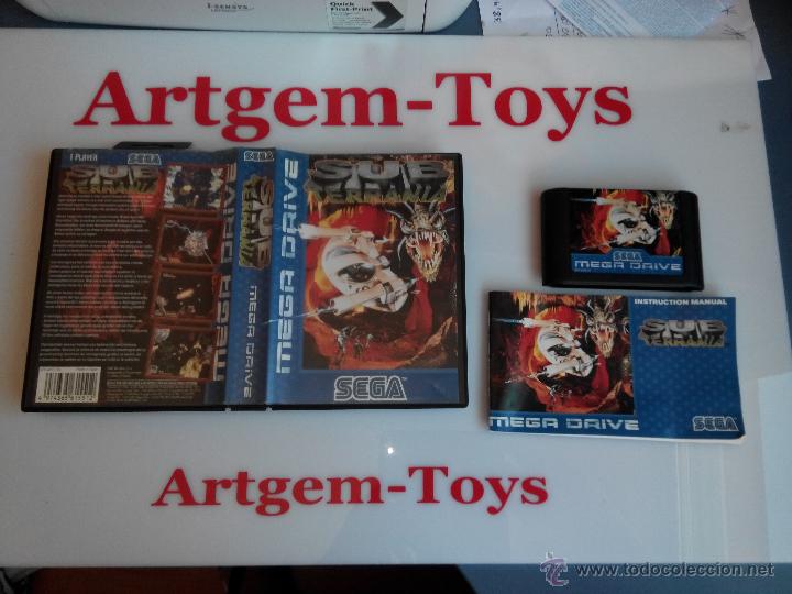 Videojuegos y consolas: juego para la sega megadrive  sub terrania - Foto 1