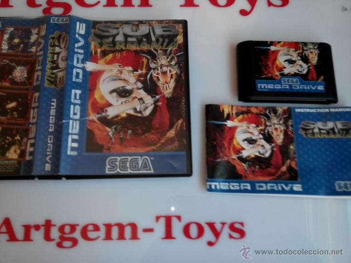 Videojuegos y consolas: juego para la sega megadrive  sub terrania - Foto 2